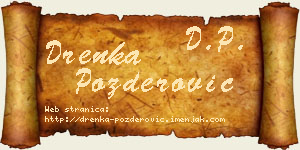 Drenka Pozderović vizit kartica